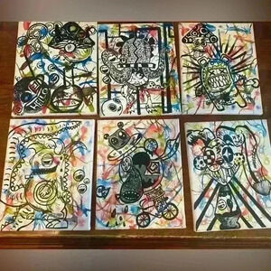 Original Handmade Paintings Set